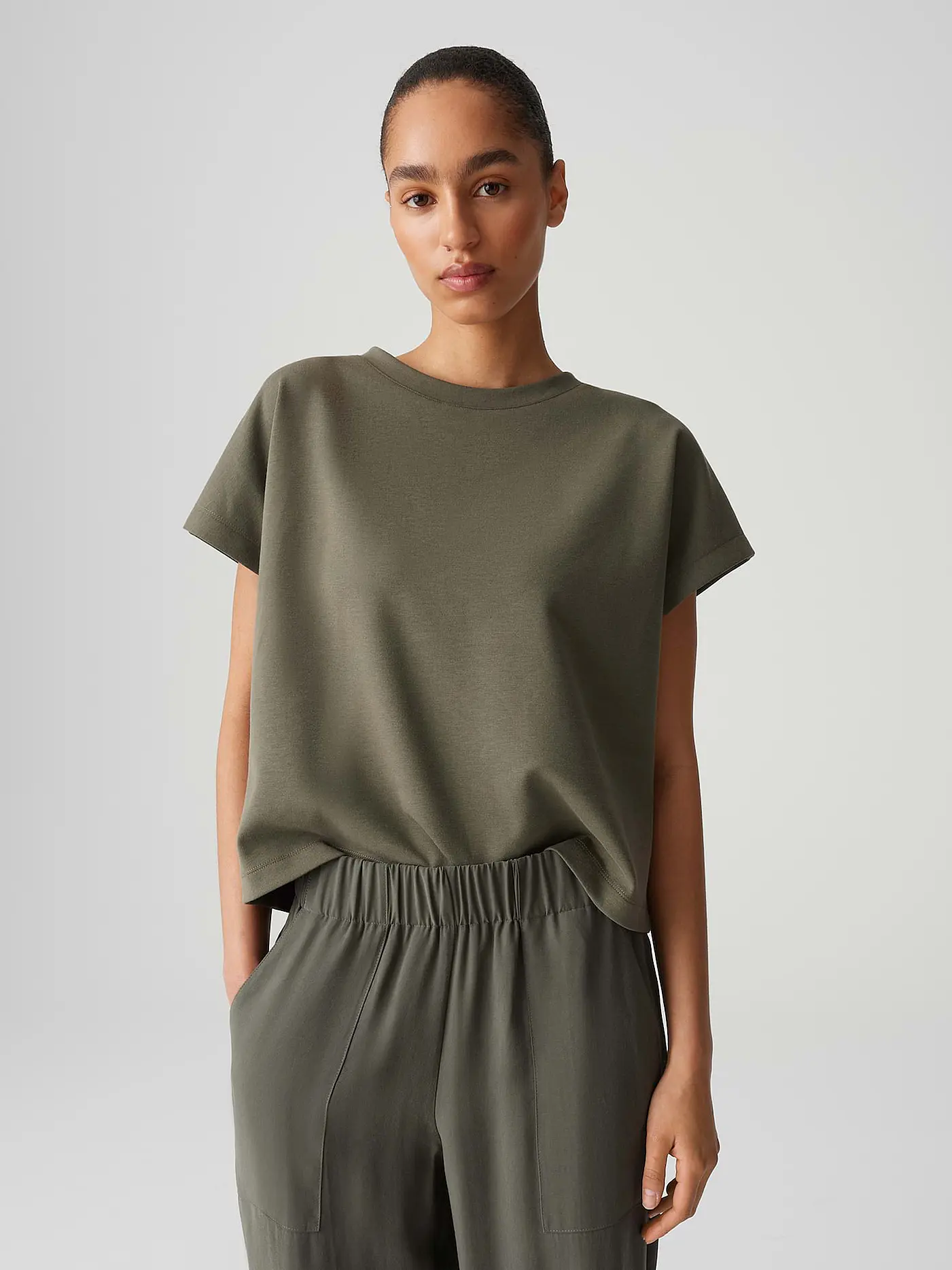 OPUS | Sweatshirt GANNE | dunkelgrün